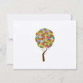 Enchanted Forest Tree Wedding Place Cards Kaart (Achterkant)