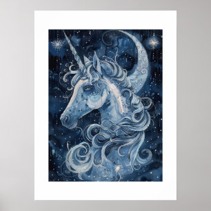 Enchanted Forest Unicorn Poster
