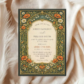 Enchanted Forest Vintage Art Nouveau Wedding Kaart
