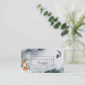 Enchanted Forest Visitekaartje Fox Moon (Staand voorkant)