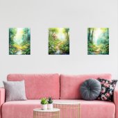 Enchanted Forest - Waterverf kwekerij Muurkunst Sets (Woonkamer)