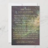 Enchanted Forest Wedding Invitation - String Light Kaart (Achterkant)