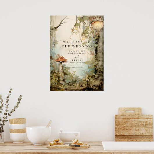 Enchanted Forest Wedding Poster (Keuken)