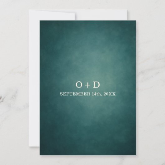 Enchanted Forest Whimsical Wedding Kaart (Achterkant)