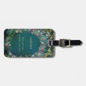 Enchanted Forest Wild Rozen Fairy Woodland Quote Bagagelabel (Voorkant horizontaal)