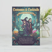 Enchanted Forest Witchy Brew Costumes & Cocktails  Kaart (Staand voorkant)