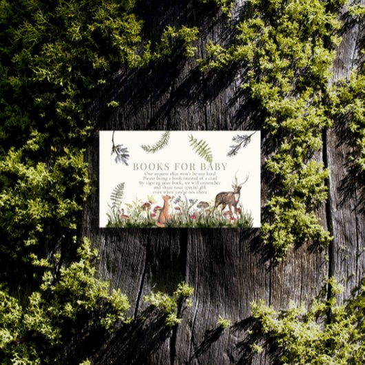 Enchanted Forest Woodland Animals Boeken voor Baby Informatiekaartje