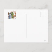 Enchanted Forest Woodland Animals Feestdagenkaart (Achterkant)