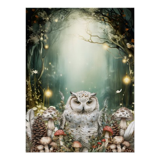 Enchanted Forest Woodland Animals | Kind Perfect Poster (Voorkant)