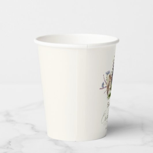 Enchanted Forest Woodland Animals Verjaardagscrème Papieren Bekers (Rechts)