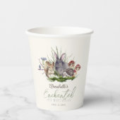 Enchanted Forest Woodland Animals Verjaardagscrème Papieren Bekers (Voorkant)