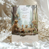 Enchanted Forest Woodland Baby shower Invitation Kaart