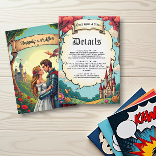 Enchanted Forest Woodland Castle Sprookjeshuwelijk Informatiekaartje