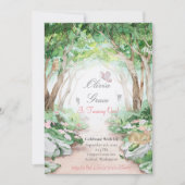 Enchanted Forest Woodland Fairy Invitation Kaart (Voorkant)