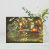 Enchanted Forest Woodland Fairy Slumber Party Kaart (Staand voorkant)