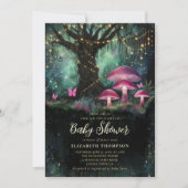 Enchanted Forest Woodland Magical Tree Baby Shower Kaart (Voorkant)
