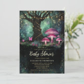 Enchanted Forest Woodland Magical Tree Baby Shower Kaart (Staand voorkant)