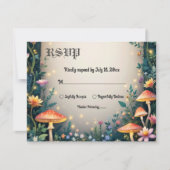 Enchanted Forest Woodland Sprookjeshuwelijk RSVP Kaartje (Voorkant)
