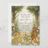 Enchanted Forest Woodland Storybook Baby Shower Kaart (Voorkant)