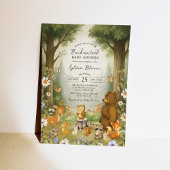 Enchanted Forest Woodland Storybook Baby Shower Kaart