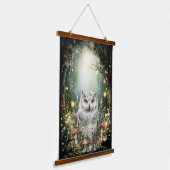 Enchanted Forest Woodland Uil Hangend Wandkleed (Gebogen)