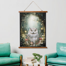 Enchanted Forest Woodland Uil Hangend Wandkleed