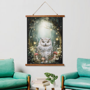 Enchanted Forest Woodland Uil Hangend Wandkleed