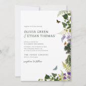 Enchanted Forest Woodland Wedding Invitati Kaart (Voorkant)