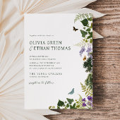 Enchanted Forest  Woodland Wedding Invitati Kaart