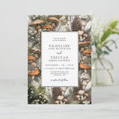 Enchanted Forest Woodland Wedding Invitation Kaart (Staand voorkant)