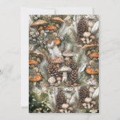 Enchanted Forest Woodland Wedding Invitation Kaart (Achterkant)