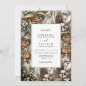 Enchanted Forest Woodland Wedding Invitation Kaart (Voorkant)