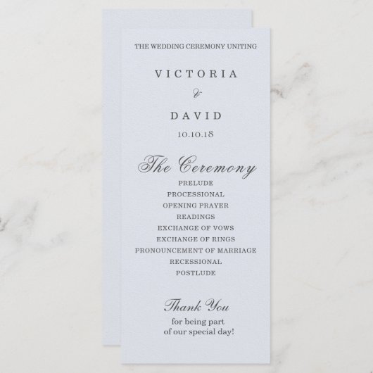 Enchanted Forest Woodland Wedding Programme Kaart (Voorkant / Achterkant)