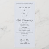 Enchanted Forest Woodland Wedding Programme Kaart (Voorkant)