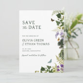Enchanted Forest  Woodland Wedding Save The Date (Staand voorkant)