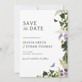 Enchanted Forest Woodland Wedding Save The Date
