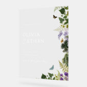 Enchanted Forest  Woodland Wedding Welkom Acryl Bord (Hoek)