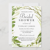 Enchanted Forrest Leaf Wreath Vrijgezellenfeest In Kaart (Voorkant)