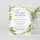 Enchanted Forrest Leaf Wreath Vrijgezellenfeest In Kaart (Staand voorkant)