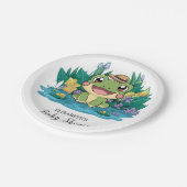 Enchanted Frog Baby shower Papieren Bordje (Gekanteld)