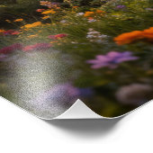 Enchanted Garden at Dawn Majestic Trees Foto Afdruk (Hoek)