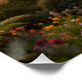 Enchanted Garden at Dawn Majestic Trees Perfect Poster (Hoek)