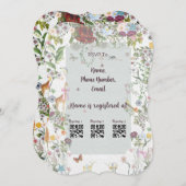 Enchanted Garden Baby shower Uitnodiging (Voorkant / Achterkant)