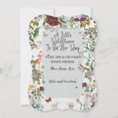 Enchanted Garden Baby shower Uitnodiging (Achterkant)