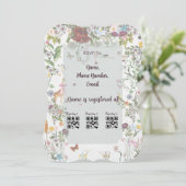 Enchanted Garden Baby shower Uitnodiging (Staand voorkant)