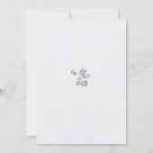 Enchanted Garden Bird Butterfly Pastel Baby shower Kaart (Achterkant)