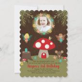 Enchanted Garden Birthday Uitnodiging (Voorkant)