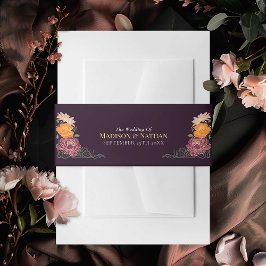 Enchanted Garden Bloemen bruiloft Uitnodigingen Wikkel