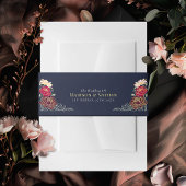 Enchanted Garden Bloemen bruiloft Uitnodigingen Wikkel