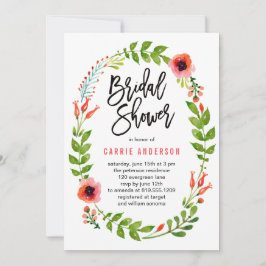 Enchanted Garden Bridal Shower Invitation Kaart